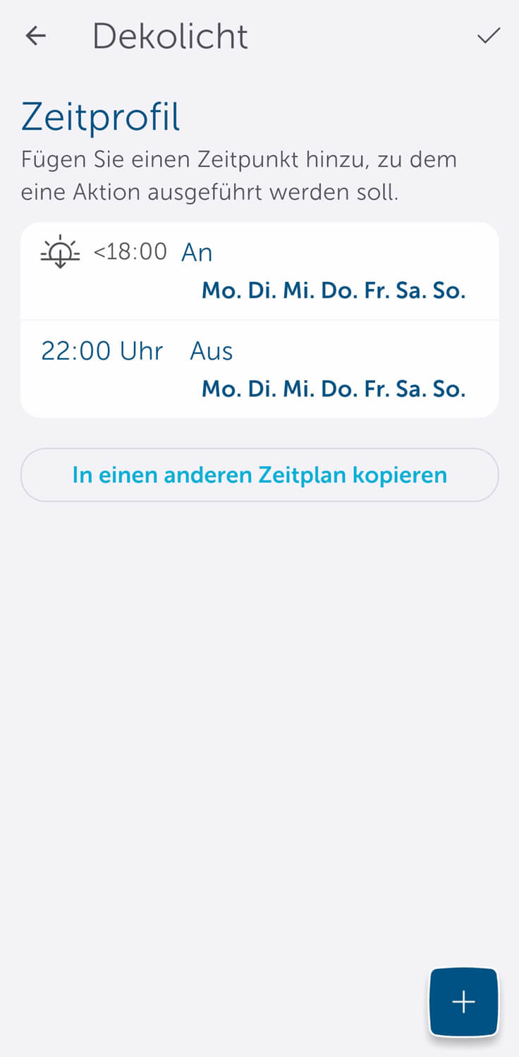 Bild 21: Zeitprofil einrichten