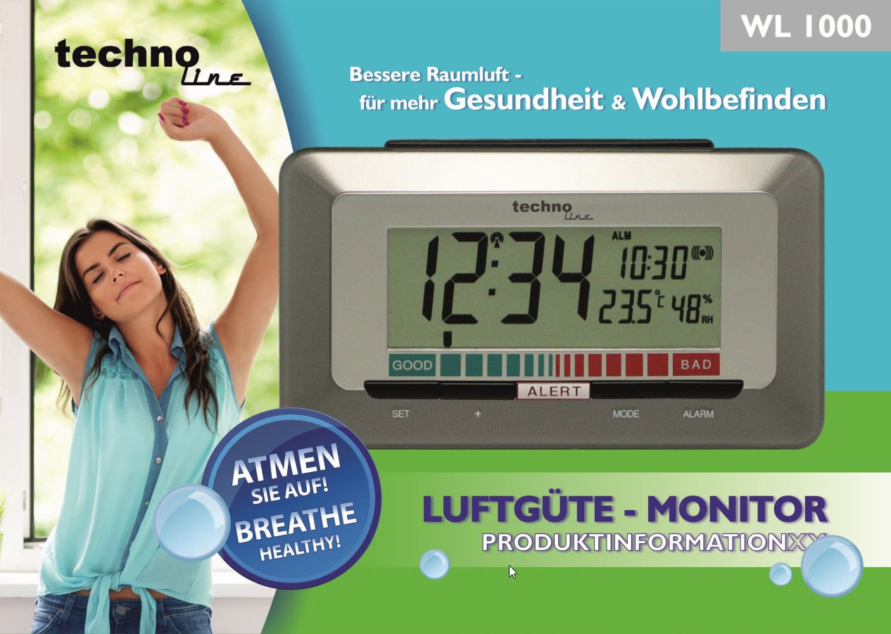 Luftgütemonitor WL 1000 von Technoline