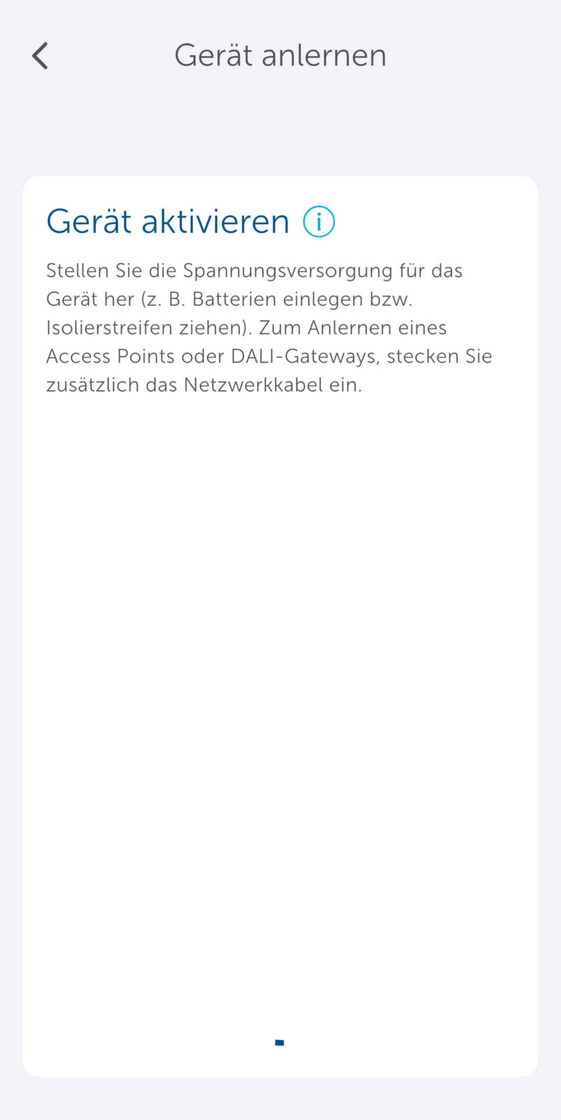 Bild 23: Anlernmodus starten und Gerät mit Spannung versorgen