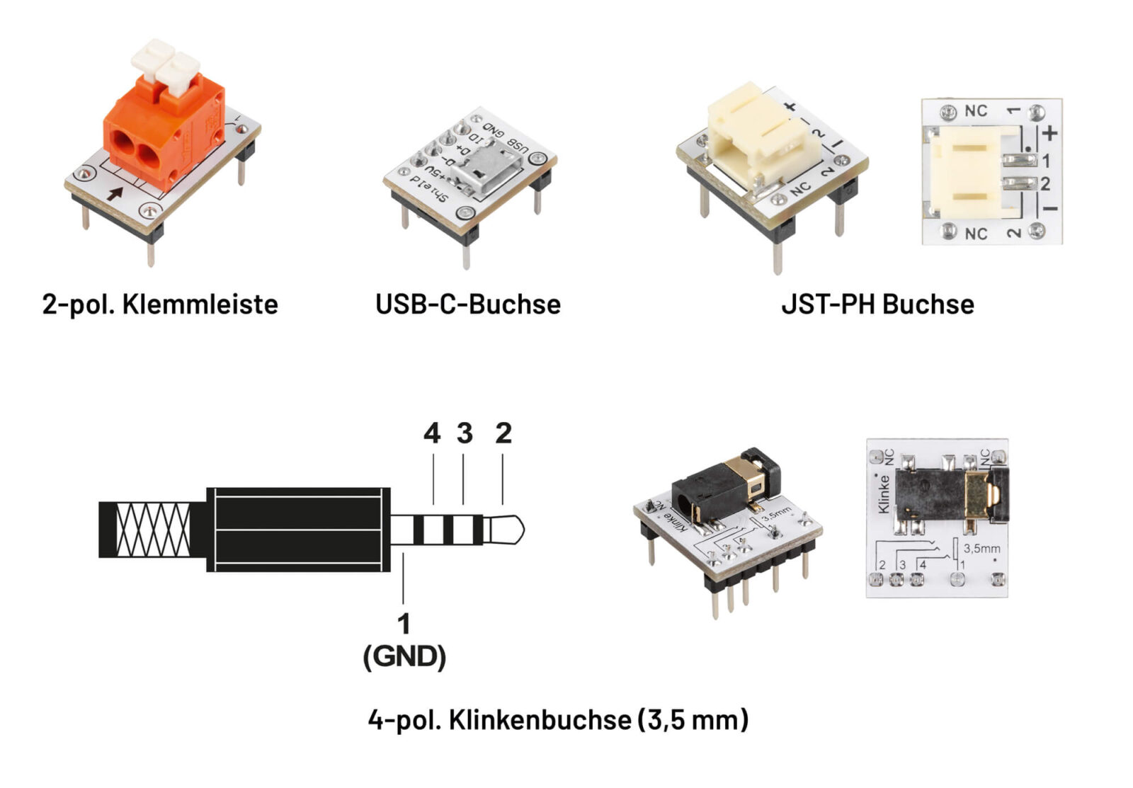 Bild 25: Buchsen und Klemmen