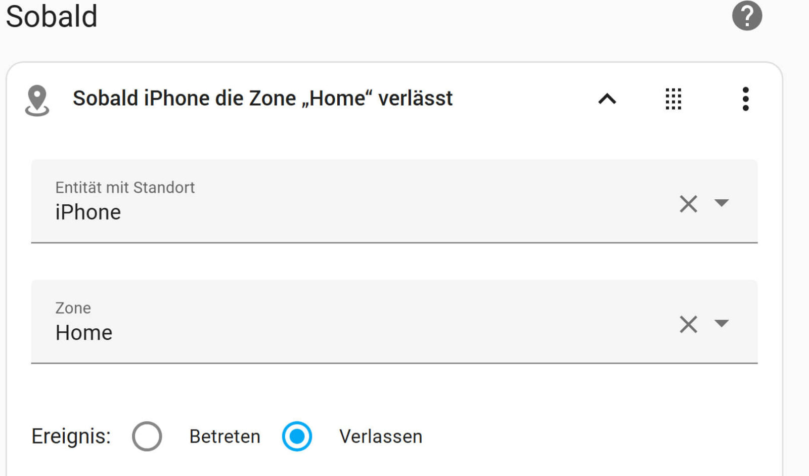 Bild 37: Auslöser der Automation