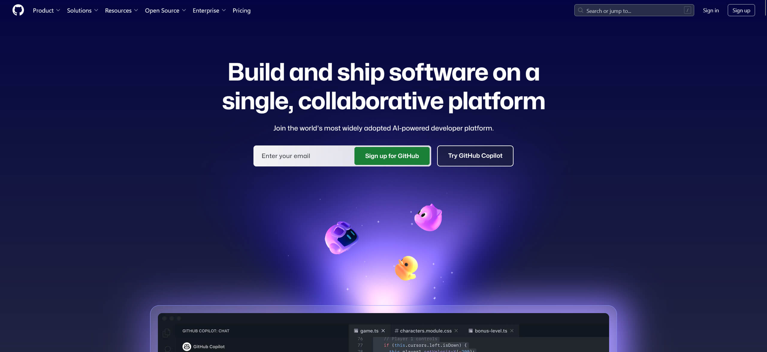 7 Legen Sie unter https://github.com/ nun ein kostenfreies Konto an, falls dieses nicht bereits besteht.
Klicken Sie oben auf „Sign up“ und folgen Sie dem Assistenten (Benutzername, E-Mail usw.).
Bestätigen Sie anschließend die E-Mail von GitHub, und schon ist Ihr Konto eingerichtet.