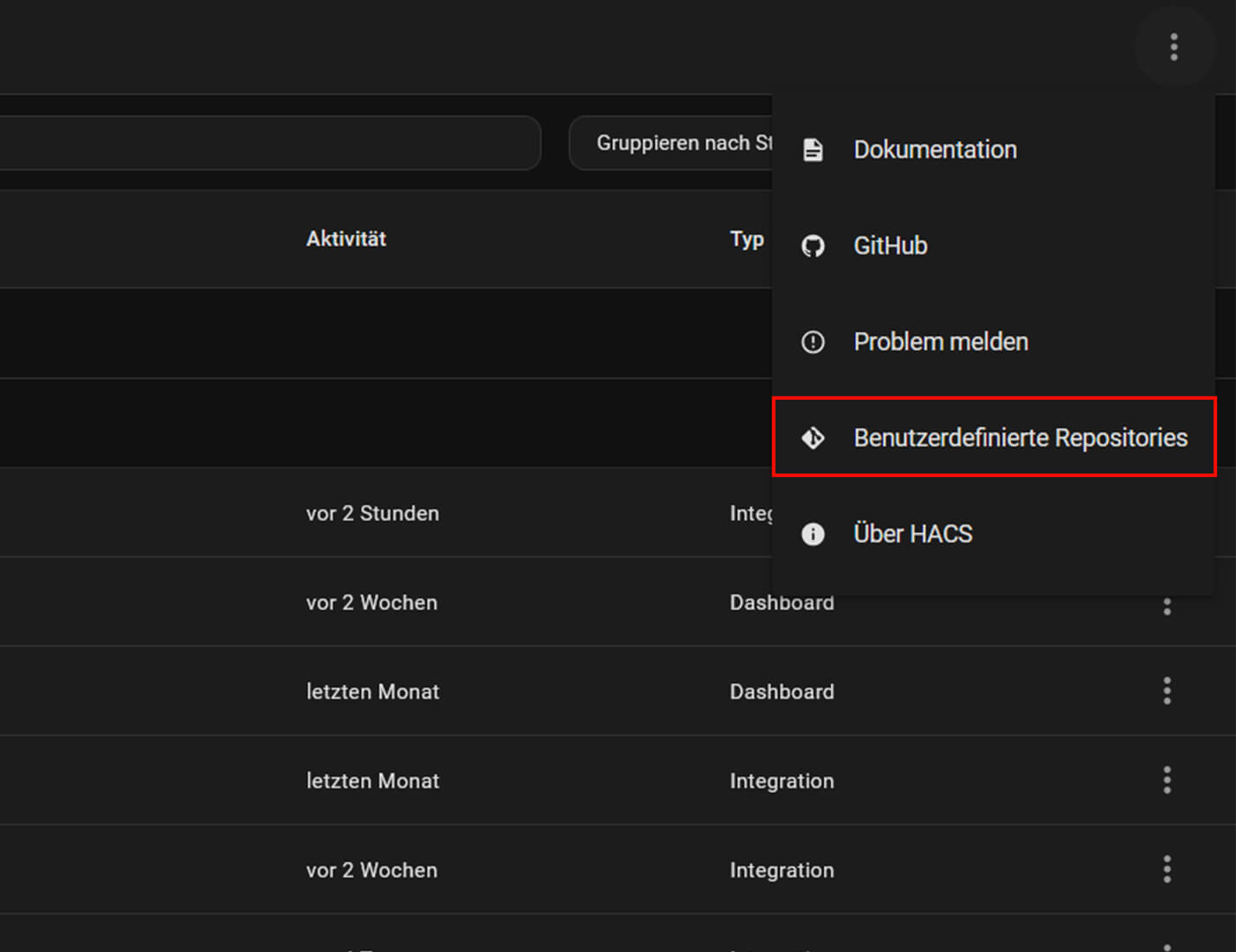 Bild 4: Benutzerdefinierte Repositories hinzufügen