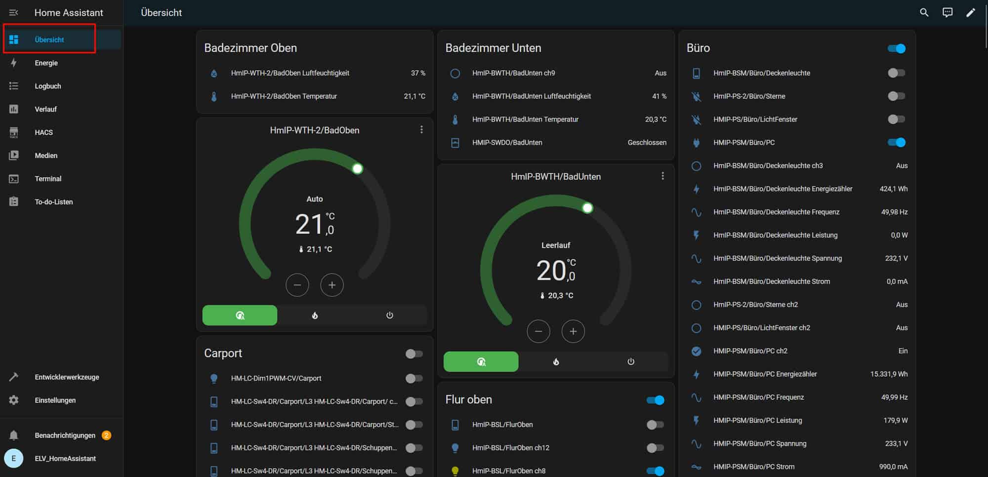 Bild 11: Das erste automatische Dashboard
