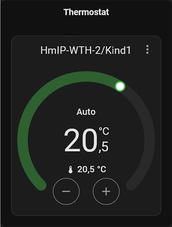 Thermostat Card